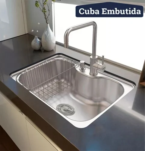 Imagem ilustrativa de Cuba inox acetinado